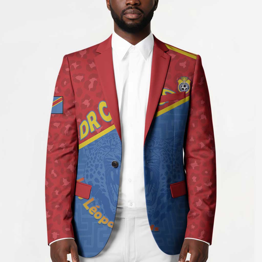 Custom DR Congo Football Blazer Allez Les Léopards