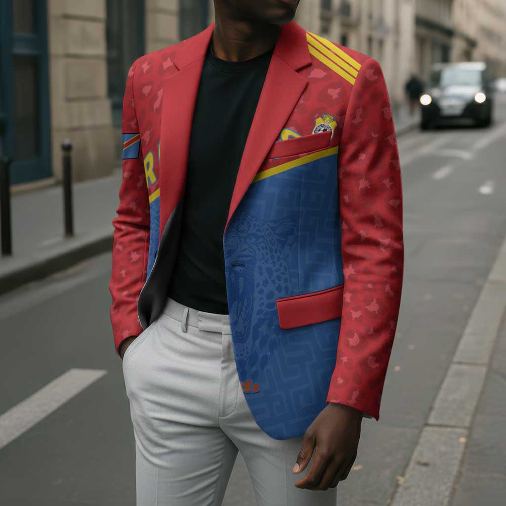 Custom DR Congo Football Blazer Allez Les Léopards