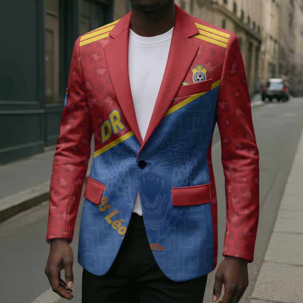 Custom DR Congo Football Blazer Allez Les Léopards
