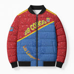 Custom DR Congo Football Bomber Puffer Jacket Allez Les Léopards