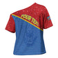 Custom DR Congo Football Cross Shoulder Shirt Allez Les Léopards