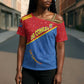 Custom DR Congo Football Cross Shoulder Shirt Allez Les Léopards