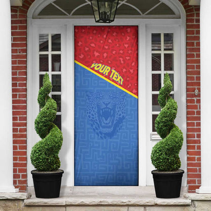 Custom DR Congo Football Door Cover Allez Les Léopards