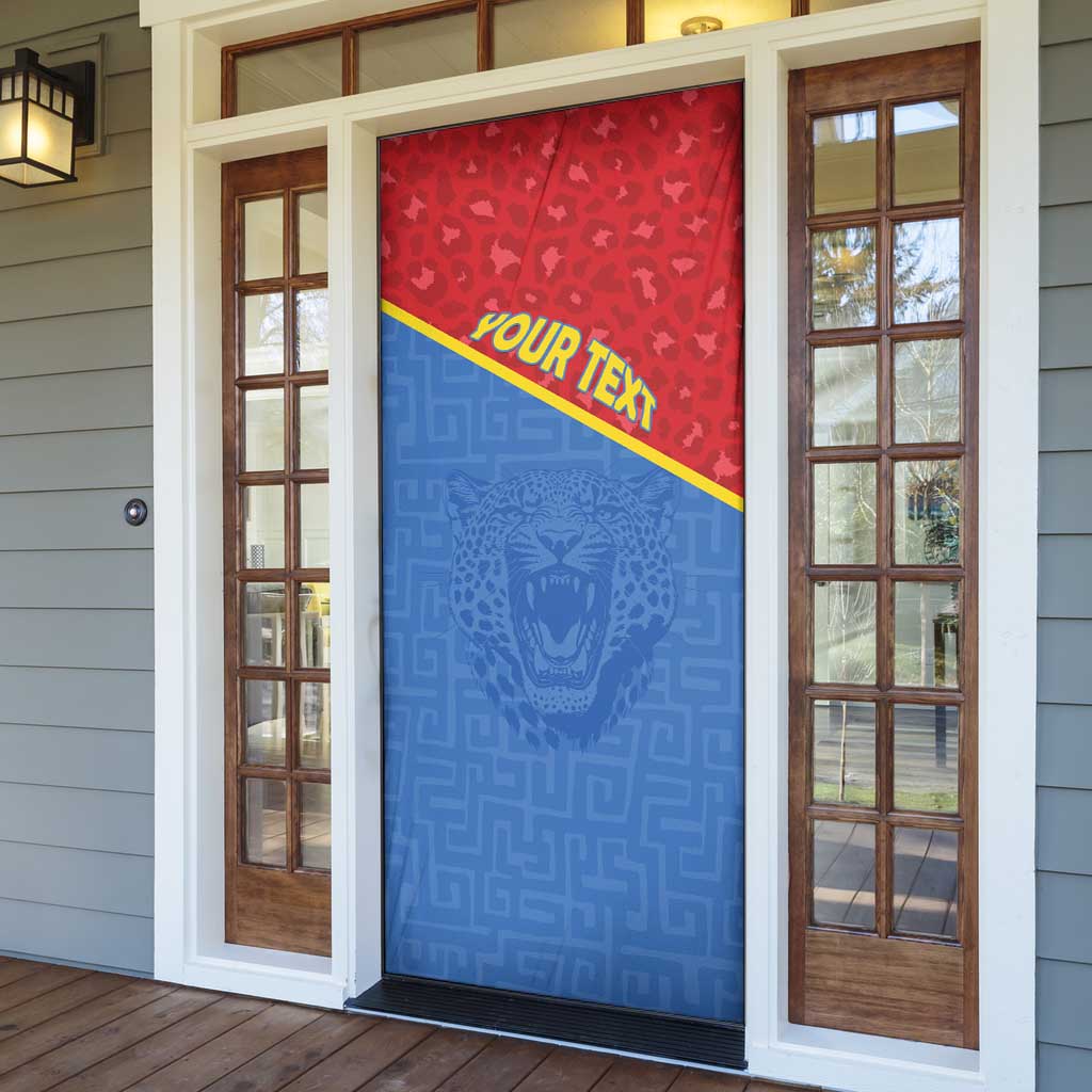 Custom DR Congo Football Door Cover Allez Les Léopards
