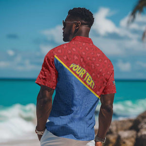 Custom DR Congo Football Hawaiian Shirt Go Champions - African Pride