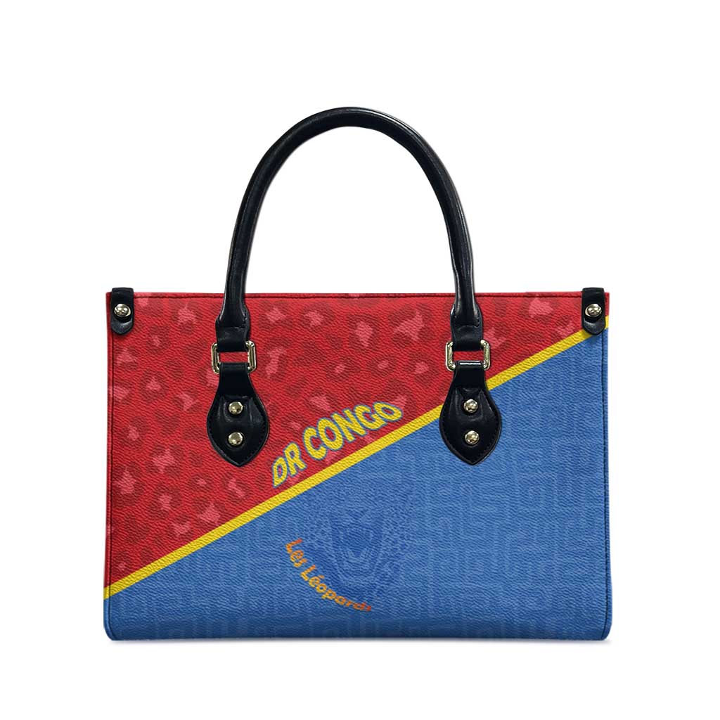 DR Congo Football Leather Bag Allez Les Léopards