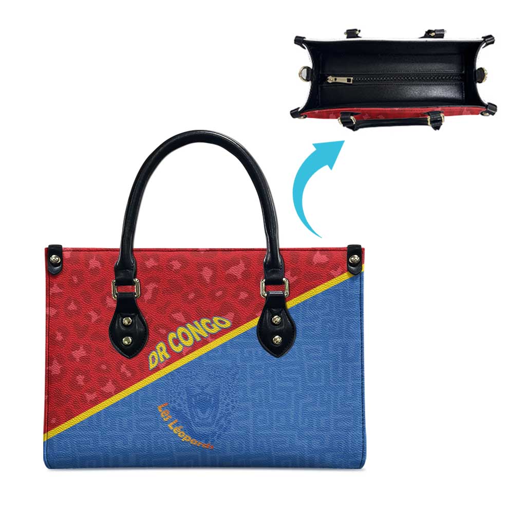 DR Congo Football Leather Bag Allez Les Léopards