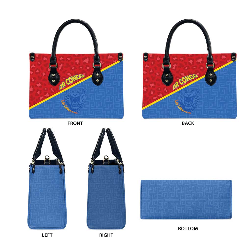 DR Congo Football Leather Bag Allez Les Léopards