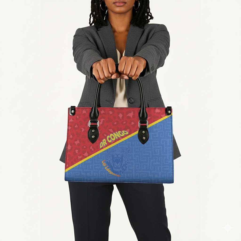 DR Congo Football Leather Bag Allez Les Léopards