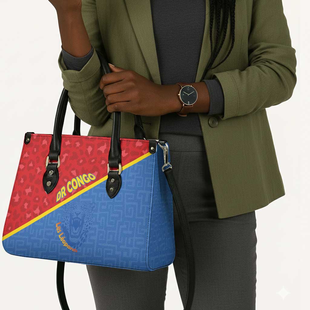 DR Congo Football Leather Bag Allez Les Léopards
