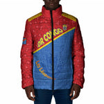 Custom DR Congo Football Padded Jacket Allez Les Léopards