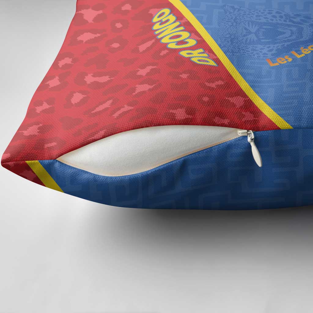 DR Congo Football Pillow Cover Allez Les Léopards