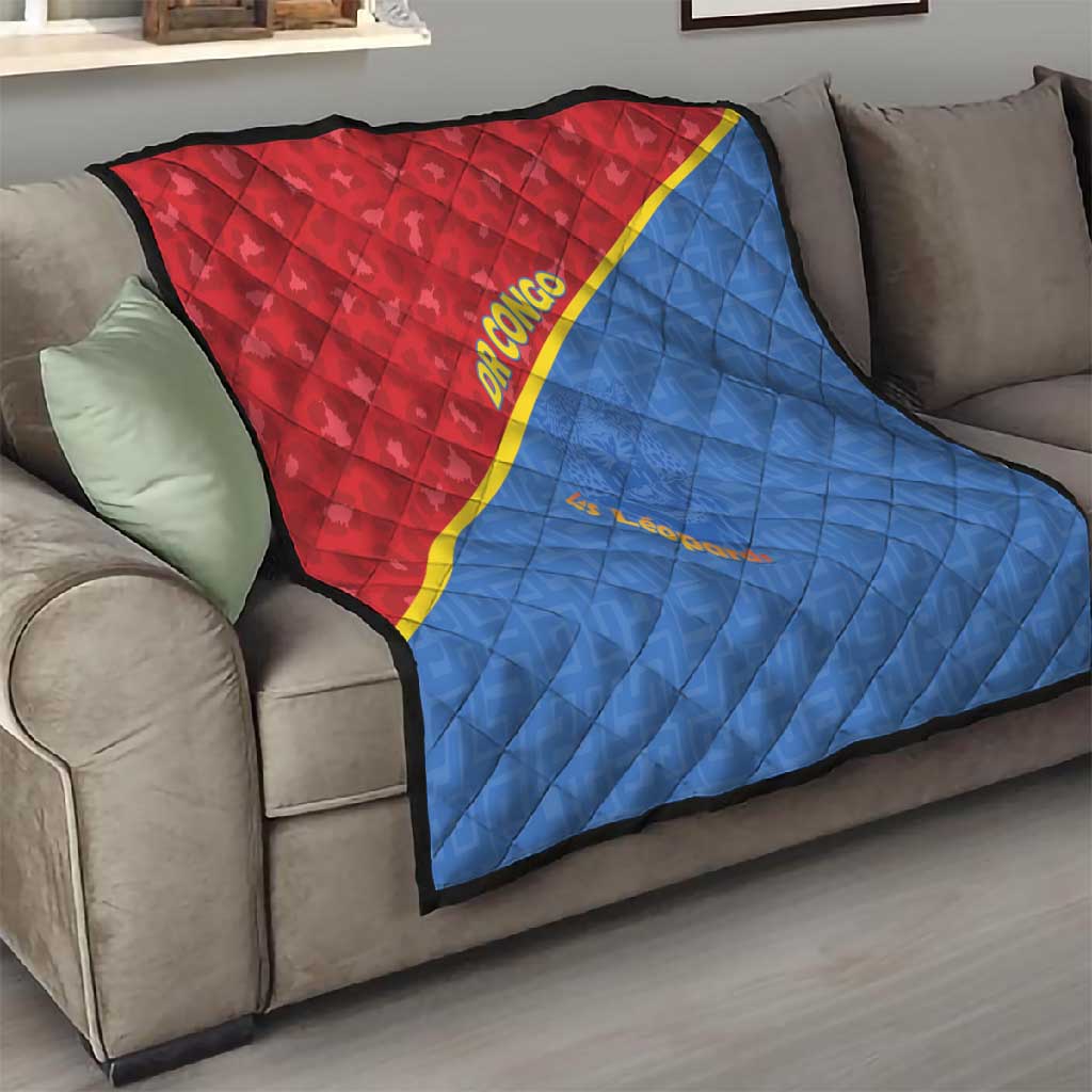DR Congo Football Quilt Go Champions - African Pride