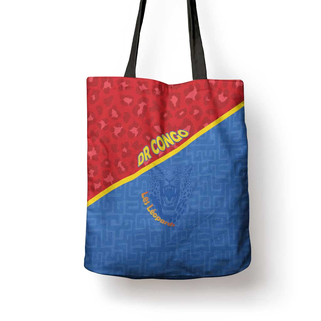 DR Congo Football Tote Bag Allez Les Léopards