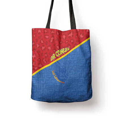 DR Congo Football Tote Bag Allez Les Léopards