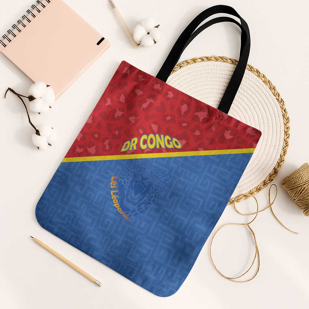 DR Congo Football Tote Bag Allez Les Léopards