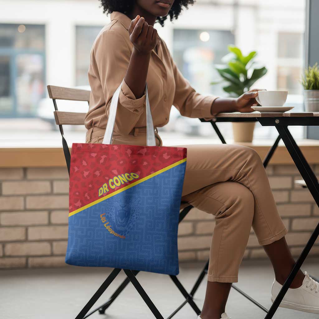 DR Congo Football Tote Bag Allez Les Léopards