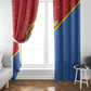 DR Congo Football Window Curtain Go Champions - African Pride
