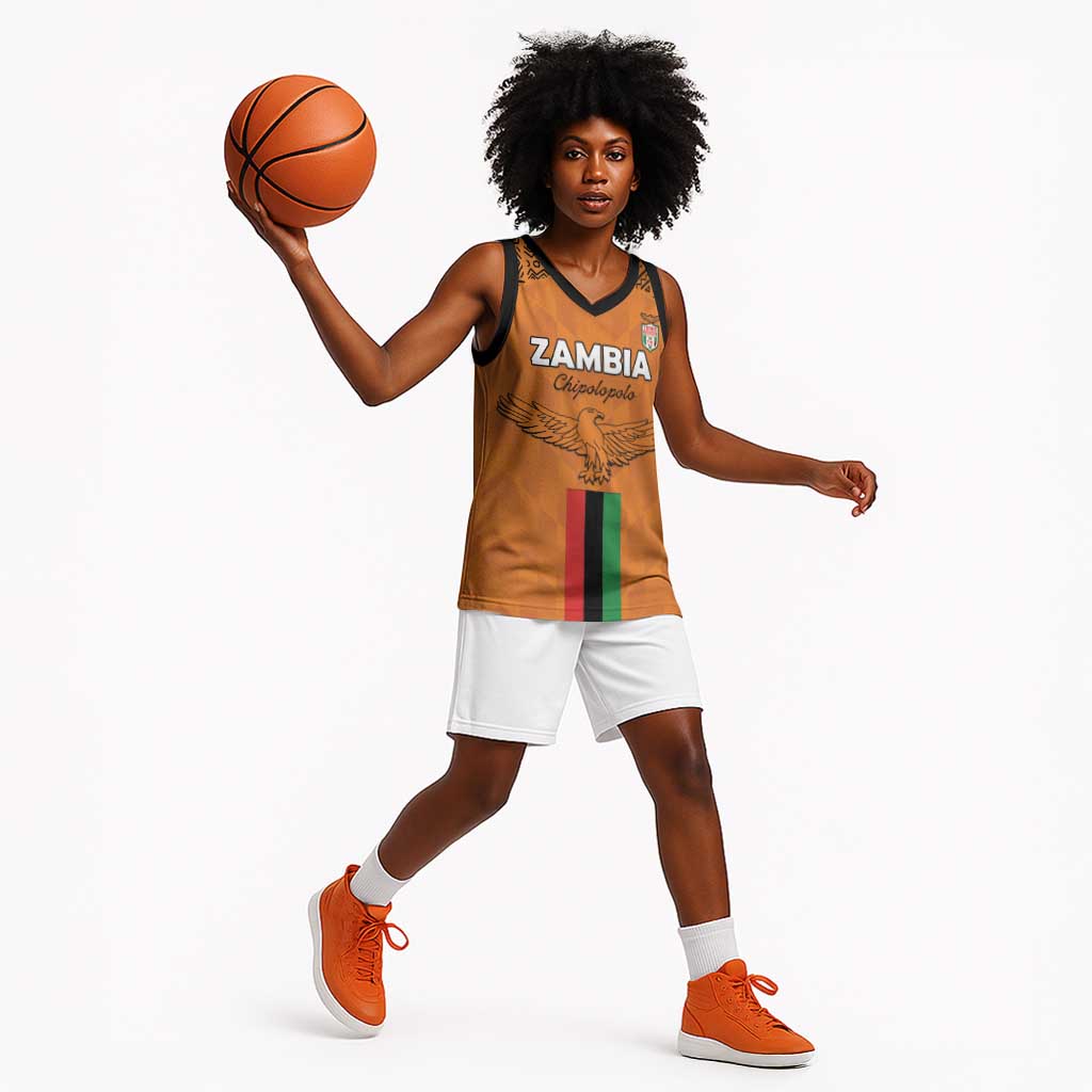 Custom Zambia Football Basketball Jersey Come On Chipolopolo LT15