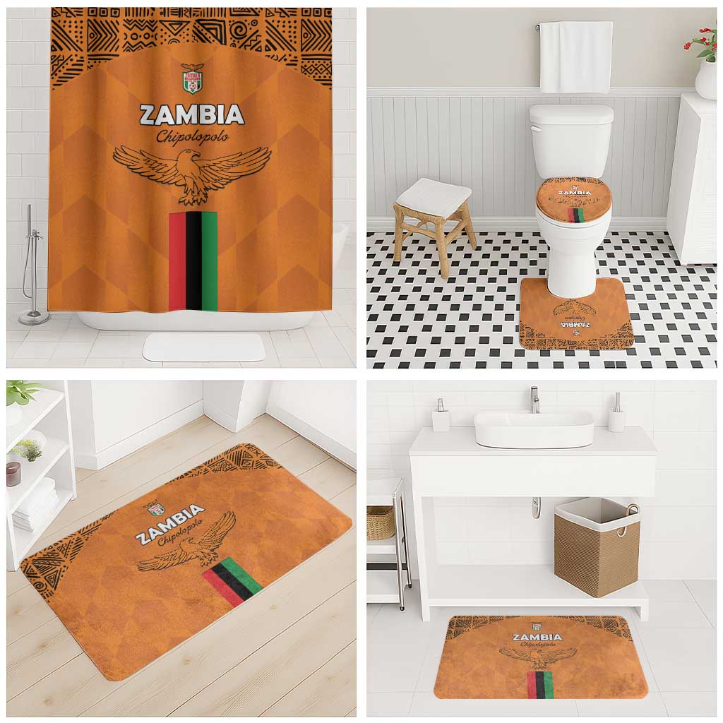 Zambia Football Bathroom Set Go Chipolopolo Go
