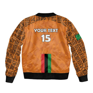 Custom Zambia Football Bomber Jacket Come On Chipolopolo - African Pride