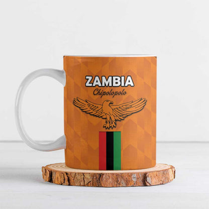 Custom Zambia Football Ceramic Mug Go Chipolopolo Go