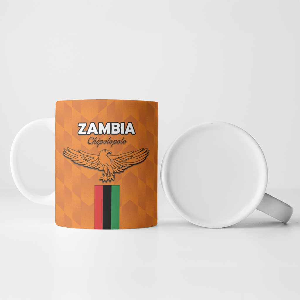 Custom Zambia Football Ceramic Mug Go Chipolopolo Go