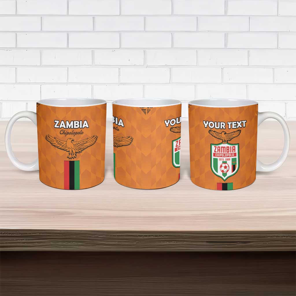 Custom Zambia Football Ceramic Mug Go Chipolopolo Go