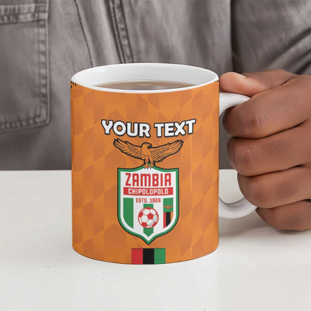 Custom Zambia Football Ceramic Mug Go Chipolopolo Go