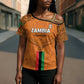 Custom Zambia Football Cross Shoulder Shirt Go Chipolopolo Go