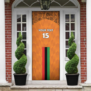 Custom Zambia Football Door Cover Go Chipolopolo Go
