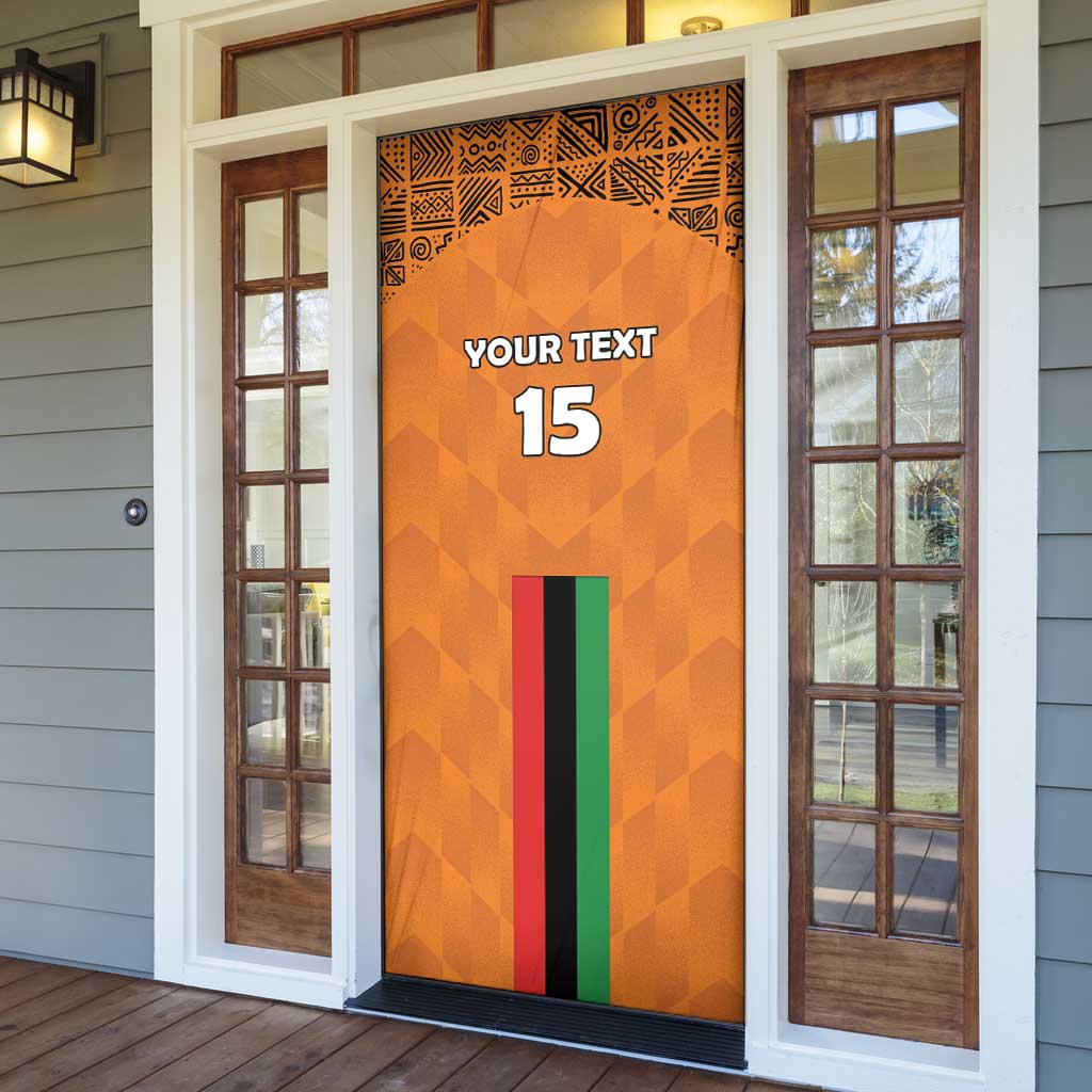 Custom Zambia Football Door Cover Go Chipolopolo Go