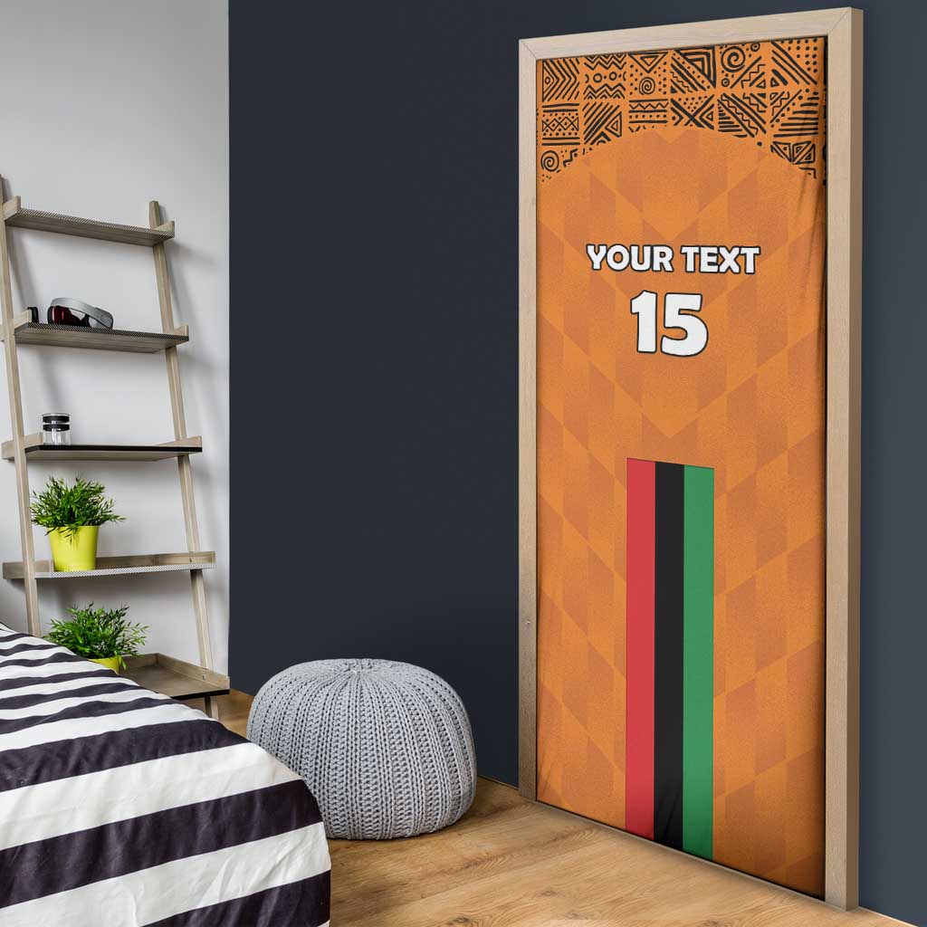 Custom Zambia Football Door Cover Go Chipolopolo Go