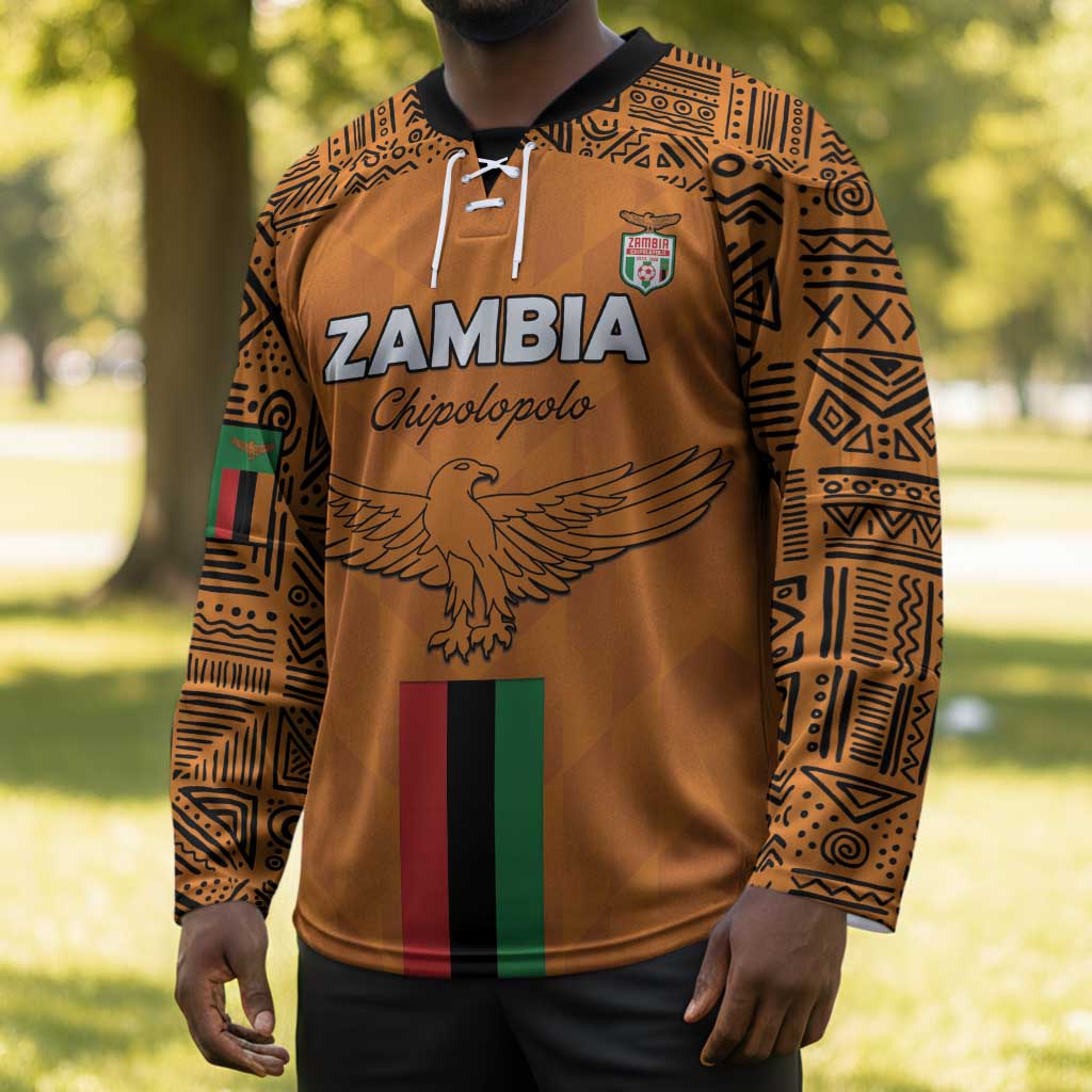 Custom Zambia Football Hockey Jersey Go Chipolopolo Go