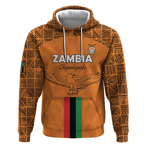 Custom Zambia Football Hoodie Come On Chipolopolo - African Pride