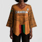 Custom Zambia Football Kimono Sleeve Blouse Go Chipolopolo Go