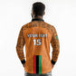 Custom Zambia Football Long Sleeve Polo Shirt Come On Chipolopolo - African Pride