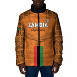 Custom Zambia Football Padded Jacket Go Chipolopolo Go