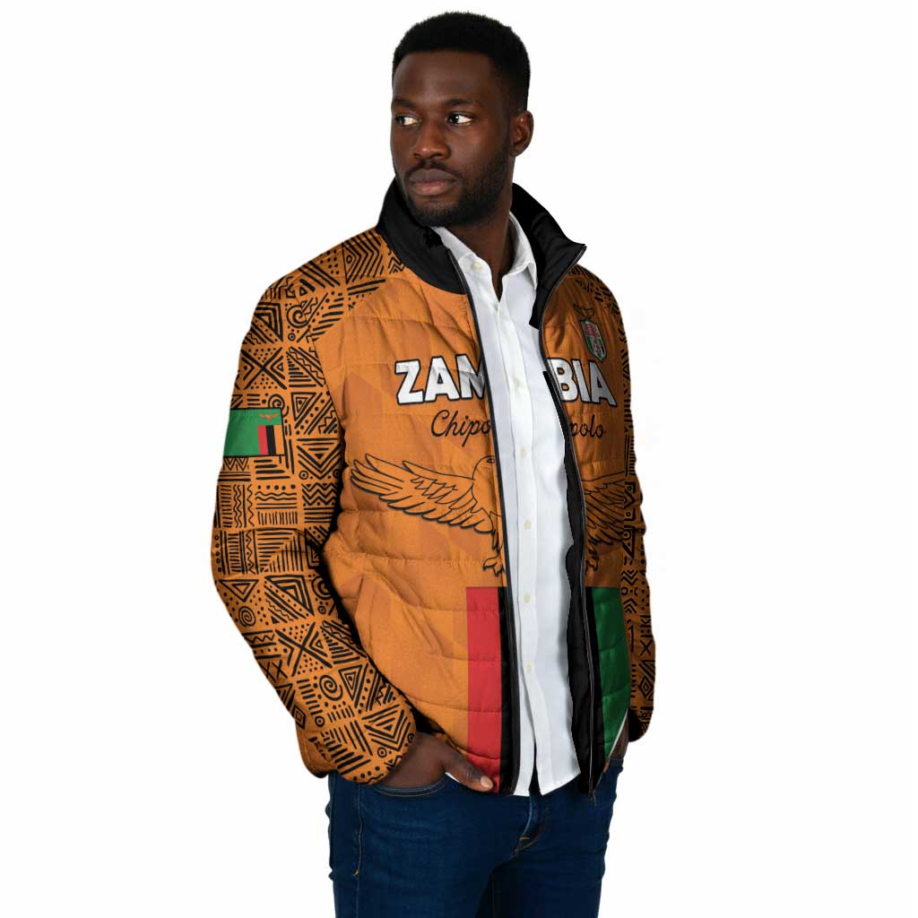 Custom Zambia Football Padded Jacket Go Chipolopolo Go