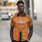 Custom Zambia Football Polo Shirt Come On Chipolopolo - African Pride