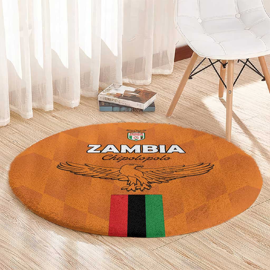 Zambia Football Round Carpet Come On Chipolopolo - African Pride