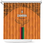 Zambia Football Shower Curtain Come On Chipolopolo - African Pride