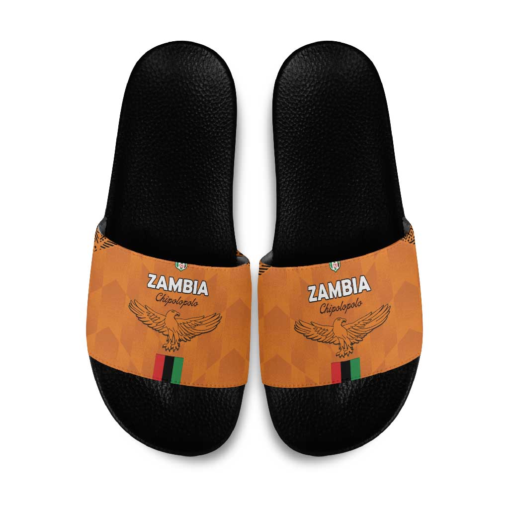 Zambia Football Slide Sandals Go Chipolopolo Go