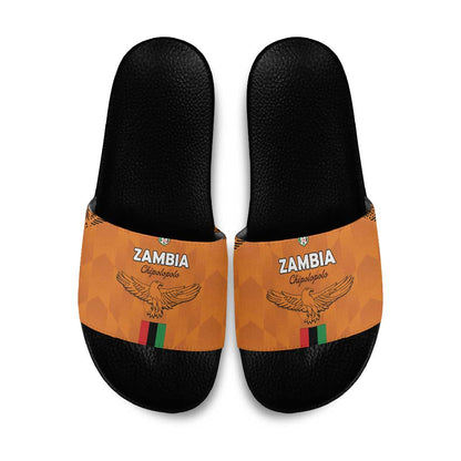 Zambia Football Slide Sandals Go Chipolopolo Go