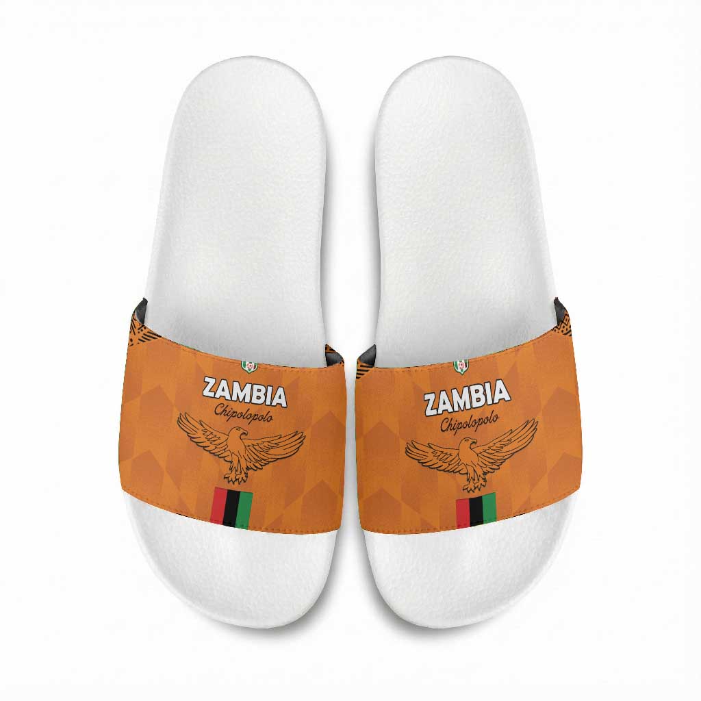 Zambia Football Slide Sandals Go Chipolopolo Go