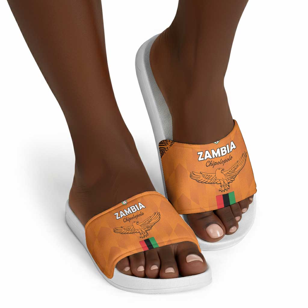 Zambia Football Slide Sandals Go Chipolopolo Go