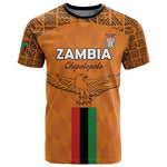 Custom Zambia Football T shirt Come On Chipolopolo - African Pride