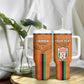 Custom Zambia Football Tumbler With Handle Come On Chipolopolo - African Pride