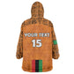 Custom Zambia Football Wearable Blanket Hoodie Come On Chipolopolo - African Pride