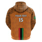 Custom Zambia Football Zip Hoodie Come On Chipolopolo - African Pride